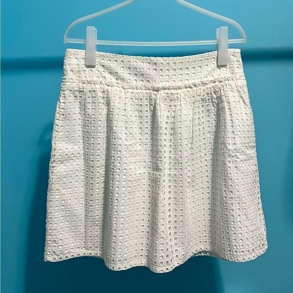 Ann Taylor White Eyelet Skirt (Size 6) - Picture 1 of 9